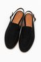Sorelia Women's Genuine Suede Leather Buckle Closed Toe Sandals Black - 5