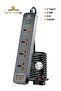 5 meters Universal Extension Lead with Multiple Function UK Plug 3 Pin Socket Outlet with 4