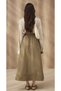 Elastic Waist and Lace-Up Hem, Long Hijab Skirt with Stripe at the Hem, Daily Comfortable Premium Tok Fabric Flared Skirt - 5