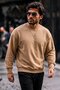 3 Pieces Men's 100% Cotton Regular Fit Basic Sweatshirt - 3