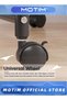Rolling Metal Coat Rack With 360° Wheels Garment Rack Organizer With Bottom Shelves, Basket And 4 Hooks For Clothes Hats Bags(Black, 120 * 35 * 176CM) - 8