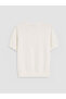 Xside White Crew Neck Women's Knitwear Sweater - 6