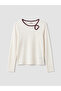 Esvab • Modern & Distinctive Zero Roba Collar Heart Detailed Girls' T-Shirt - 2