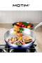 30cm Stainless Steel Frying Pan with Non Slip Handle Induction Hob Compatible Non Stick Coating Easy Cleaning Even Heat Distribution - 5