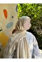 Hijab Cotton Soft Textured New Big Loop Pattern Jacquard Shawl Stone - 2