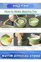 Matcha Tea Set Matcha Whisk and Bowl Matcha Scoop Matcha Whisk Stand (Chasen Holder) 4pc Perfect Matcha Kit for Matcha Tea Ceremony - 6