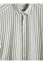 Lcw Vision Green Regular Fit Striped Dobby Men's Shirt - 7