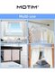Extendable Shower Curtain Rod Stainless Steel Shower Curtain Rod for Curtain Shower and Closet (Silver 155-260 cm) - 5