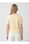 Alita City Farkıyla Xside Yellow Oval Neck Women's Knitwear Sweater - 4
