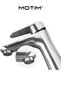 Bathroom Faucet 304 Stainless Steel Water-Saving Basin Tap Mixer with 60CM Inlet Hose Household Small Waist Hot & Cold Water Outlet Kitchen Faucet Bathroom Accessories Faucet - 2