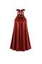 New Season Turtleneck Back Low-Cut Satin Women's Mini Dress 52125051 - 3
