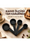4-Piece Black Coffee Scale Set 5-10-15-20 ml – Measuring Spoon for Coffee and Kitchen - 2