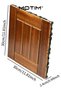 10PCS Wooden Decking Tiles 30×30CM Interlocking Deck Tiles Waterproof Anti Slip Wooden Floor Tiles for Outdoor & Indoor Patio Garden Balcony Poolside - 7