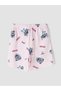Lcw Kids Pink Stitch Printed Girls' Shorts Pajama Set - 6