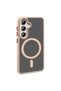 Galaxy S25 Plus Case Magsafe Supported Camera Raised Silicone Matte Anti-Fingerprint Marçev - 4