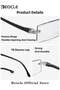 Unisex Frameless Reading Glasses Lightweight Metal Glasses Blue Light Lenses Automatic Intelligent Zoom - 6