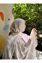 Hijab Cotton Soft Textured New Big Loop Pattern Jacquard Shawl Beige - 3
