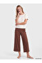 Lcw Dream Ecru Patterned Women's Capri Pajama Bottoms 2-Piece