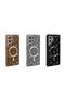 Galaxy S25 Ultra Case with Glitter Diamonds and Magsafe Camera Raised Silicone Frame - 2