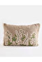 Yellow Botanical Embroidery Cushion - 2