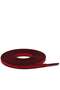 80 cm Red Black 5 mm Flat Waxed Shoelaces - 2