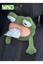 Cartoon Car Tissue Holder Hanging Plush Car Decoration Cute Frog Shape Smooth Out Paper Is Suitable for Most Paper Towels on The Market Seat Back Draw Tissue Box