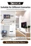 TV Antenna Indoor for Smart TV Support 4K 1080p Digital HDTV Antenna Long 80 Miles Range Smart Switch Amplified Signal Booster with 13ft Coax HDTV Cable AC Adapter - 6
