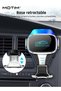 3 In 1 Wireless 15W Fast Charging Car Charger Mount, Phone Holder for Air Vent Dashboard Windshield and Super Fast Car Charger with 3-Port USB Car Power Adapter - 2