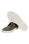 Green Color Lace-Up Genuine Leather Men's Shoes - 3
