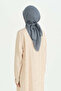 Cotton Naia Blend Natural Scarf - Indigo - 3