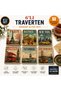 Set of 6 World Cities Natural Travertine Coasters – Paris, Rome, Istanbul, London, New York, San Francisco Uv Printed
