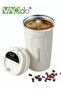 304 Stainless Steel Coffee Cup Led Temperature Display Double-layer Vacuum Insulation Cup Portable Car Tea Cup White
