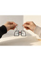 Set of 2 Cute Figure Keychains – Heart Keychain for Couples and Friends