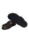 Brown Genuine Leather Men's Slippers - 3