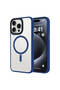 iPhone 15 Pro Max Case Magsafe Supported Camera Raised Matte Anti-Fingerprint Silicone Case - 3