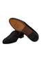 Black Color Laceless Genuine Velvet Men's Shoes - 3