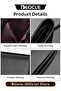 Men's Leather Wallets with Large Capacity & Multiple Card Slots & Multi-functional Zip Coin Pocket & Simple Appearance & Retro Business Style - 6