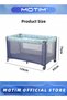 Infant and Toddler Travel Beds Portable Baby Crib Foldable Lightweight Travel Cot Travel Crib Nursery Center for Infant with Comfortable Mattress and Carry Bag (125 * 65 * 75CM) - 6