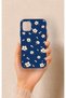 حافظة سيليكون متوافقة مع هاتف iPhone 11 بنمط Papatya Pearl