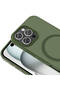 iPhone 16 Pro Max Case Magsafe Supported Camera Raised Silicone Matte Anti-Fingerprint Marçev - 4
