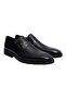 Black Color Laceless Genuine Leather Men's Shoes
