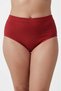 Women's Panties 10-Pack Multi-Colored Large Size High Waist 100% Cotton Ribbed Comfortable Cut - with Sleep Band Gift - 4