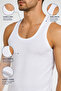 Men's Combed Cotton Classic Undershirt 0101 (Tutku Authorized Seller) – 100% Cotton Fabric White - 6 Pieces - 4