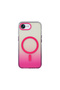 iPhone 16E Case Color Gradient Magsafe Camera Raised Silicone Cover - 3