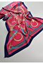 Luxury Voile Silk Shawl Scarf Chain Pattern 70 X 180 cm - 3