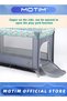 Infant and Toddler Travel Beds Portable Baby Crib Foldable Lightweight Travel Cot Travel Crib Nursery Center for Infant with Comfortable Mattress and Carry Bag (125 * 65 * 75CM) - 3
