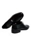 Black Color Lace-Up Genuine Leather Men's Shoes - 2