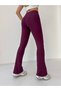 Women's Winter Fleece-Lined High-Waist Shaping Flared Leggings - 4