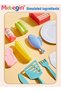 20 Pcs Kids Play Kitchen Kit for Kids, Play Food Set with Induction Stove and Rich Kitchen Accessories, Color-changing Frying Oven, Emulational Induction Cooktop, 4 AA Batteries Required(Not I - 8