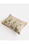 Yellow Botanical Embroidery Cushion - 3